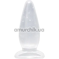 Анальная пробка Crystal Clear Medium Plug 11.5, прозрачная - Фото №1