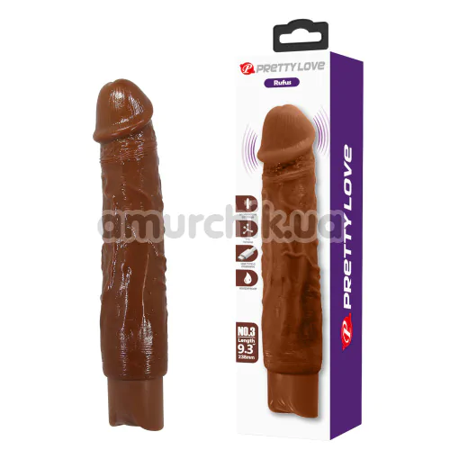 Вибратор Pretty Love Rufus No.3, коричневый