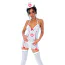Костюм медсестри Daring Intimates Hot Nurse Roleplay Set, білий: сукня + чепчик + трусики-стрінги + панчохи - Фото №1