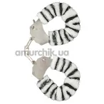 Наручники Furry Fun Cuffs, зебра - Фото №1