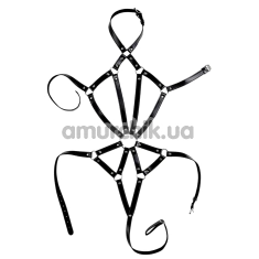 Боді-портупея Love Hit Bondage Harness For Women Mod. 1, чорна - Фото №1