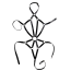 Боди-портупея Love Hit Bondage Harness For Women Mod. 1, черная - Фото №1