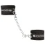 Фиксаторы для рук Punishment Crystal Detail Handcuffs, черные - Фото №1