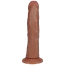 Вібратор з ротацією Realrock Realistic Vibrating & Rotating Dildo With Suction Cup 8, світло-коричневий - Фото №3