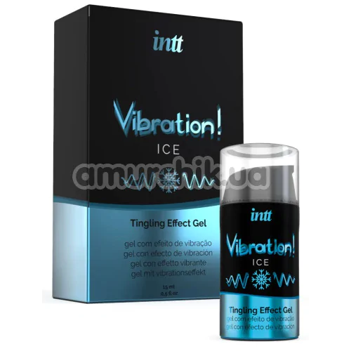 Возбуждающий гель с эффектом вибрации Intt Vibration Ice Tingling Effect Gel - мята, 15 мл