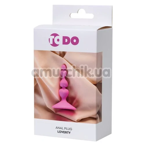 Анальна пробка ToDo Anal Plug Loverty, рожева