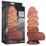 Фалоімітатор Dual-Layered Silicone Nature Cock LV411072, коричневий - Фото №16