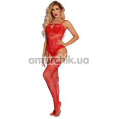 Комбінезон Star Night Three Net Bodystocking, червоний - Фото №1