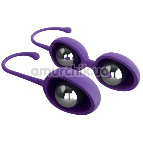 Набор вагинальных шариков Intimate + Care Kegel Trainer Set, фиолетовый