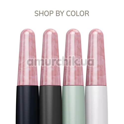 Ручка-массажер для лица Geske Double-Sided Rose Quartz Depuffing Pen 7 in 1, серый