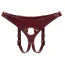 Трусики для страпона Liebe Seele Wine Red Leather Strap-on Harness, бордові - Фото №1