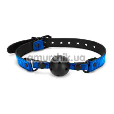 Кляп Whipsmart Diamond Collection Deluxe Ball Gag, синий - Фото №1