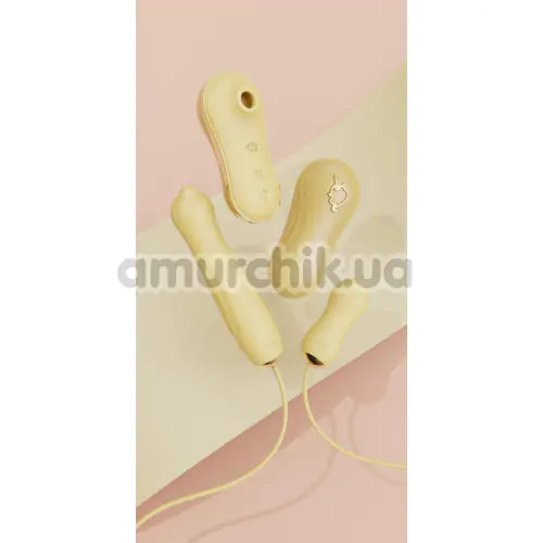 Набор вибраторов Zalo Rose Series Unicorn Set 3-in-1, желтый