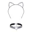Комплект аксессуаров кошечки Leg Avenue Bling Kitty Rhinestone Cat Ear & Choker: ошейник + ушки - Фото №2