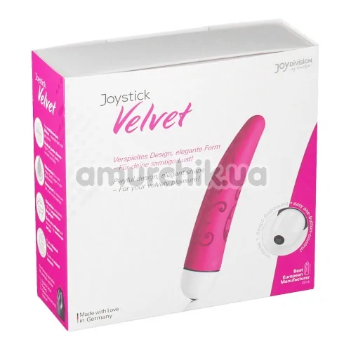 Вибратор Joystick Velvet Mini, розовый