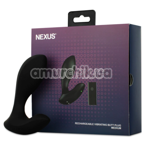 Анальная пробка с вибрацией Nexus Duo Plug Medium, черная