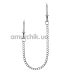 Зажимы для сосков Sins Inquisition Sense Play Claw Clamps, серебряные - Фото №1