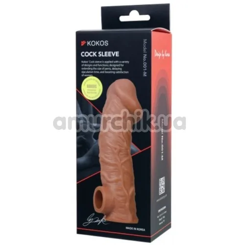 Насадка на пеніс Kokos Cock Sleeve CS.01 M 001, тілесна