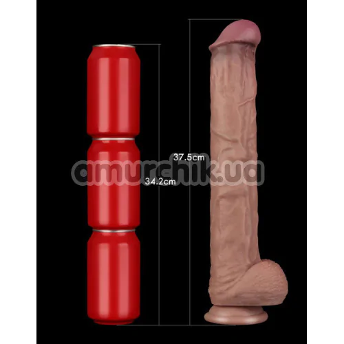 Фаллоимитатор Dual-Layered Silicone Nature Cock LV411301, светло-коричневый