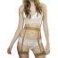 Пояс для чулок Bijoux Indiscrets Maze Suspender Belt, коричневый - Фото №1