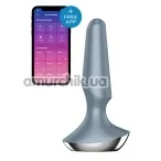 Анальная пробка с вибрацией Satisfyer Plug-ilicious 2, серая - Фото №1