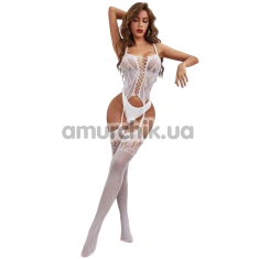 Комбинезон Star Night Special Day Lace Bodystocking, белый - Фото №1