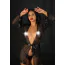 Комплект Daring Intimates Sheer Kimono and String, черный: пеньюар + трусики-стринги - Фото №15