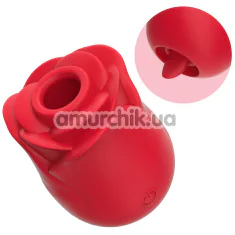 Симулятор орального сексу для жінок Crushious Rosita, червоний - Фото №1