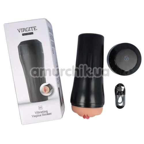 Мастурбатор с вибрацией Virgite Vibrating Vagina Stroker M2, телесный