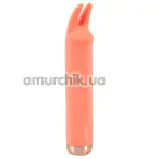 Кліторальний вібратор Peachy Mini Tickle Bunny Vibrator, помаранчевий - Фото №1