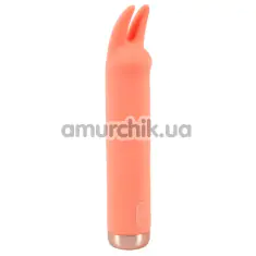 Кліторальний вібратор Peachy Mini Tickle Bunny Vibrator, помаранчевий - Фото №1