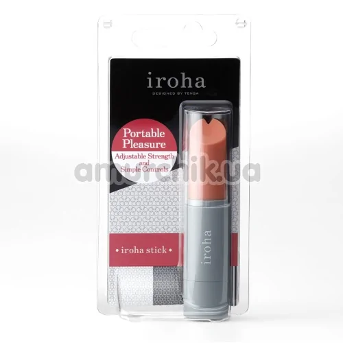Клиторальный вибратор Tenga Iroha Stick, персиковый