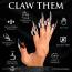 Украшения для пальцев Master Series Clawed 5PC Sensation Play Rings, серебряные - Фото №12