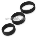 Набор эрекционных колец Power Plus Cock Ring Series Pro, черный - Фото №1