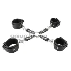 Фіксатори для рук і ніг Zado Fetish Restraint Set, чорні - Фото №1