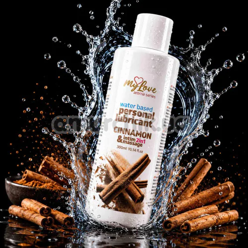 Масажний лубрикант MyLove Aroma Series Personal Lubricant 2in1 Cinnamon - кориця, 300 мл