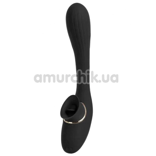 Вибратор S Pleasures Premium Dual Pleasure, черный