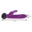 Вібратор Adrien Lastic Mini Bonnie Rotatin Mini Vibrator, фіолетовий - Фото №3