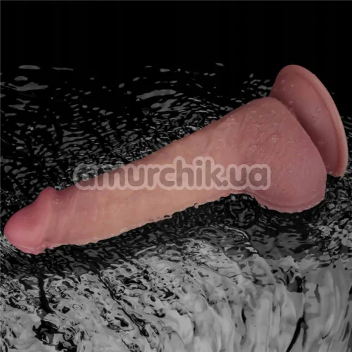 Вібратор Lovetoy Dual Density Power Cock 8.5, коричневий