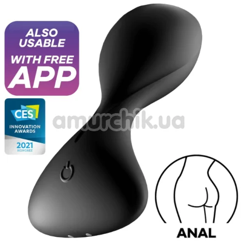 Анальна пробка з вібрацією Satisfyer Trendsetter, чорна