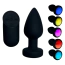 Анальная пробка с подсветкой Passion Play Vibrating Buttplug With LED Lights M, черная - Фото №1