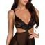 Комплект Kissable French Kiss Babydoll Set, чорний: пеньюар + трусики-стрінги - Фото №6