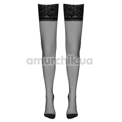 Чулки Cottelli Legwear Halterlose Strumpfe Hold-Up Stockings, черные