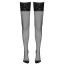 Чулки Cottelli Legwear Halterlose Strumpfe Hold-Up Stockings, черные - Фото №3