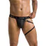 Мужские трусы с подвязкой Passion Free Your Senses Thong Bill 058, черные - Фото №1