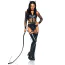 Костюм кішечки Leg Avenue Criminal Kitty Bodysuit Costume, чорний: боді + пояс із підв'язками + пов'язка на голову - Фото №1