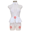 Костюм медсестры Play Love Hurts Nurse Costume Set, белый: боди + юбка + головной убор - Фото №4
