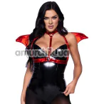 Портупея Leg Avenue Leather Bat Wing Body Harness, червона - Фото №1