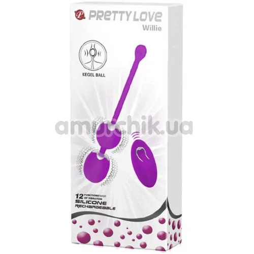 Вагинальные шарики с вибрацией Pretty Love Willie, розовые