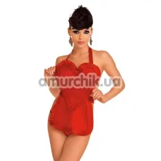 Комплект Roxana Red Valentine Love Heart Apron String червоний: фартух + трусики-стрiнги - Фото №1